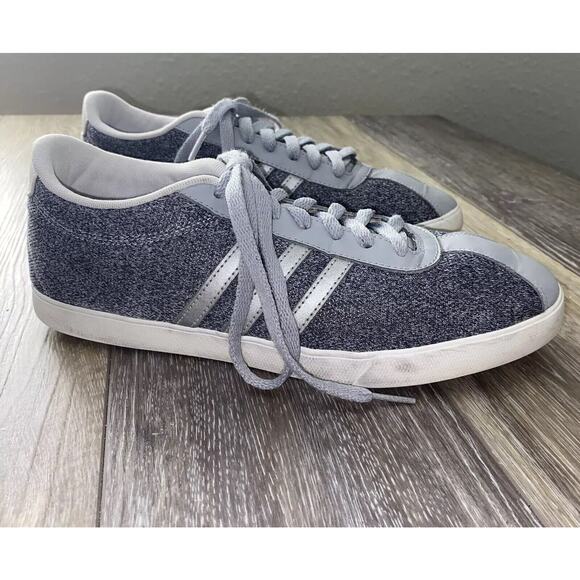 Adidas Courtset Women’s US Size 10 Heathered Gray White B74561 Sneaker Shoes - Picture 5 of 8